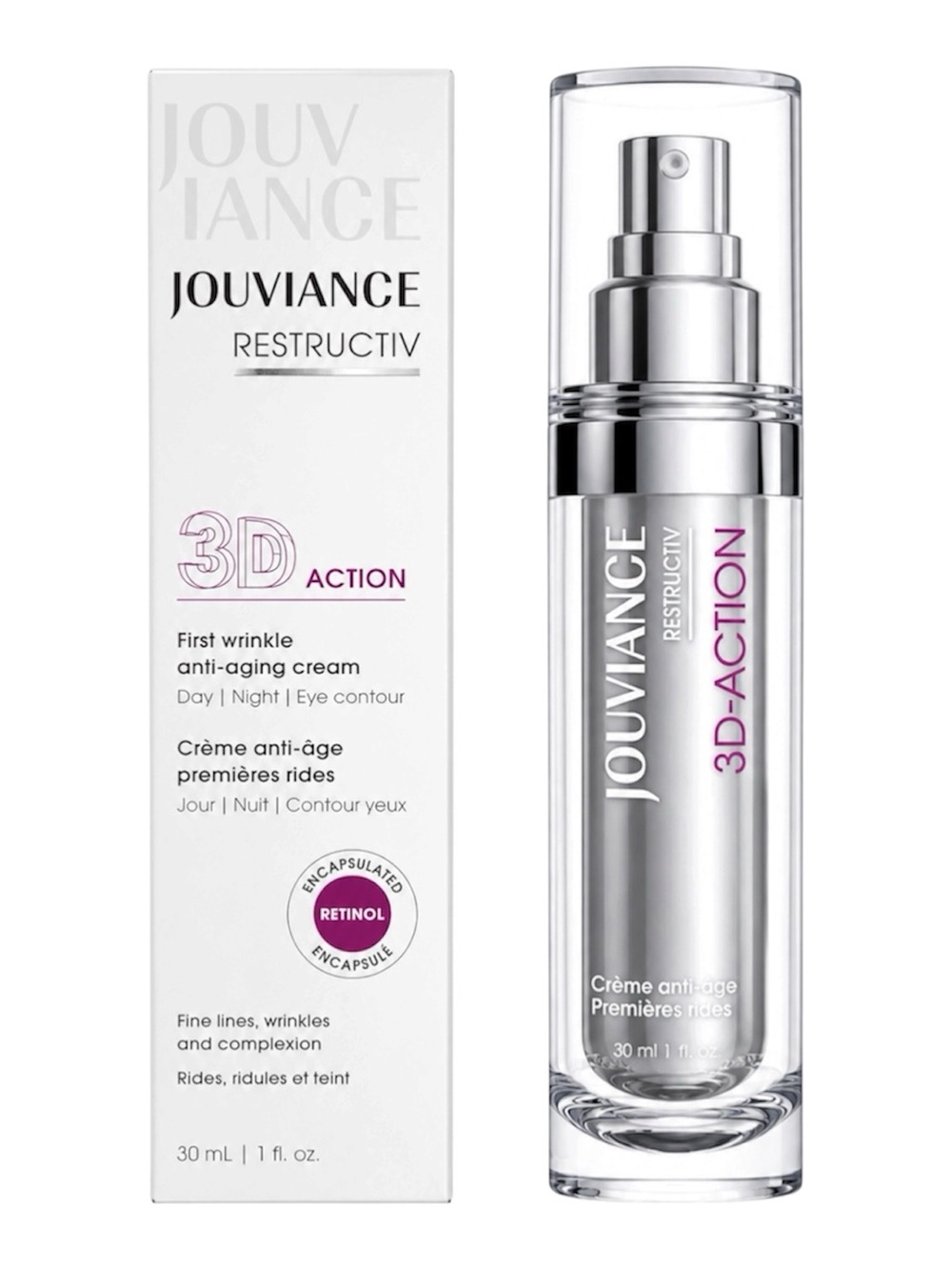 JOUVIANCE RESTRUCTIV 3D-ACTION FIRST WRINKLE SMOOTHING CREAM 30ML - BNIB